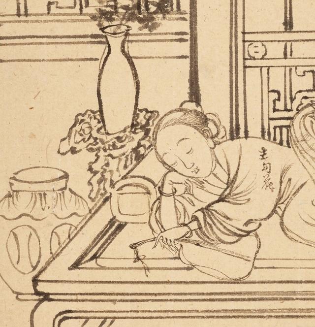 清代名家工笔仕女图（清代最有名的春宫画家）(3)