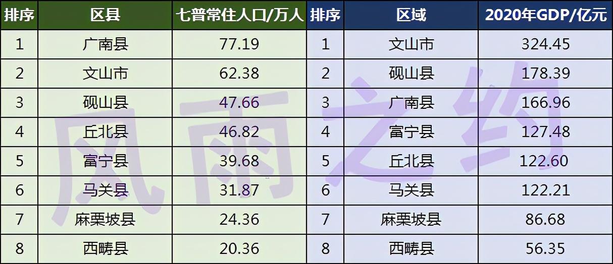 文山州有多少人口(文山州各县人口排名)