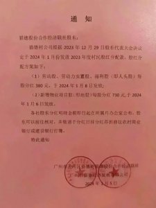 ​广州猎德村分红方案疯转，村民表示并非人人“土豪”