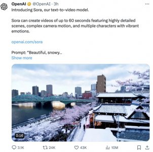 ​OpenAI Sora问世，通往AGI的又一个ChatGPT时刻！GPT4可能也要被干掉了