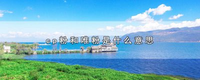 ​既是cp粉又是唯粉的网名 既是cp粉又是唯粉什么意思