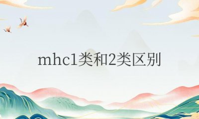 ​mhc1类和2类区别结构（功能和分布不同点）