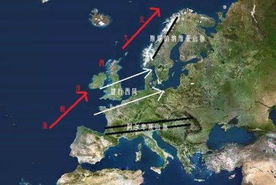 ​温带海洋性气候直方图和详解，欧洲西部温带海洋性气候显著的原因，温带海洋性
