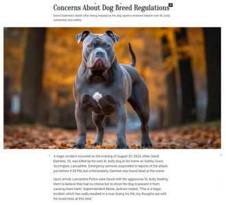 ​英国男子被自家养的美国恶霸犬咬死：已非首次致死案例