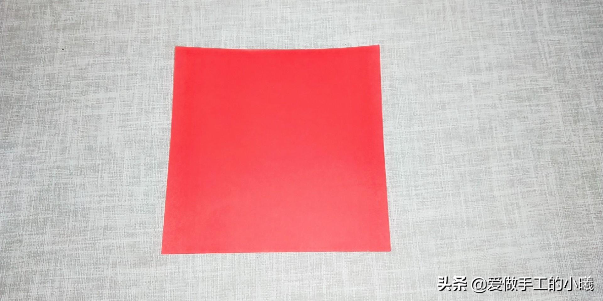 折纸教程：简单红包折纸图解