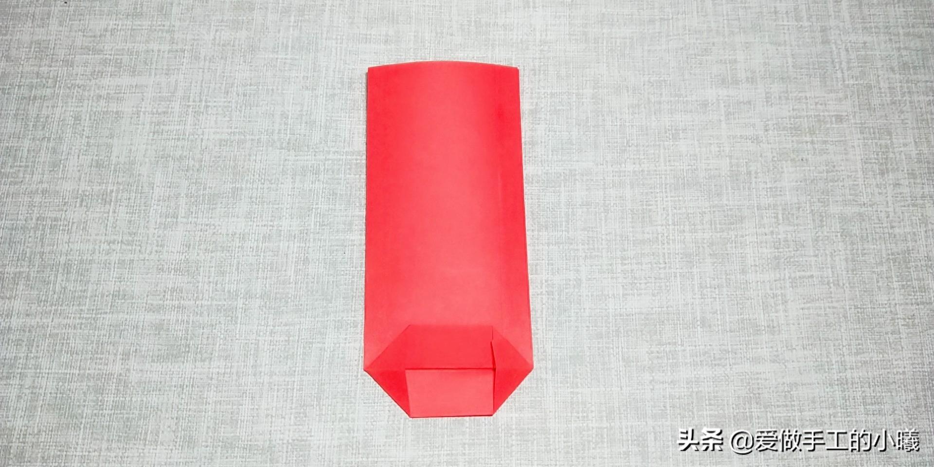 折纸教程：简单红包折纸图解