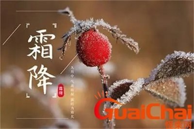 ​霜降的特点和风俗 霜降有什么特征