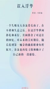 ​主角二婚的小说，熟男熟女再遇真爱，强推《误入浮华》经典又现实