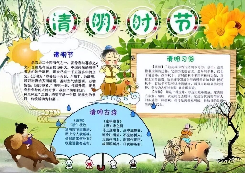 清明节手抄报内容名言_关于清明节的诗词