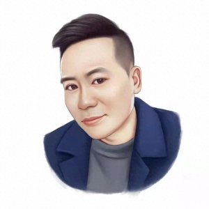 ​男生寸头卡通手绘头像，手绘卡通头像男生背影