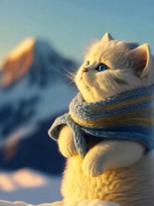 ​每天一组可爱猫咪头像33期|一起去看雪啦