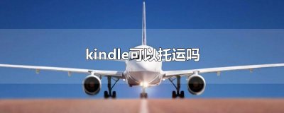 ​kindle可以托运吗