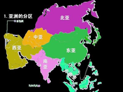 ​世界地理分区之亚洲篇