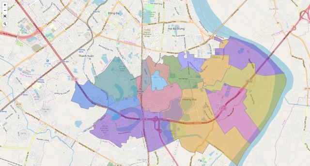 越南河内市黄梅郡、中国湖北省黄冈市黄梅县:前者人口密度高很多