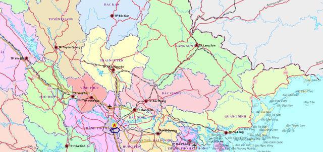 越南河内市黄梅郡、中国湖北省黄冈市黄梅县:前者人口密度高很多