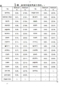 ​公交1路车出新时刻表啦！