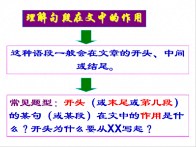 ​句子含义的理解及其答题技巧
