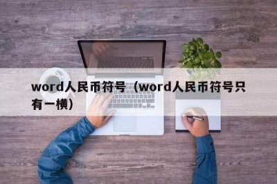 ​word人民币符号（word人民币符号只有一横）