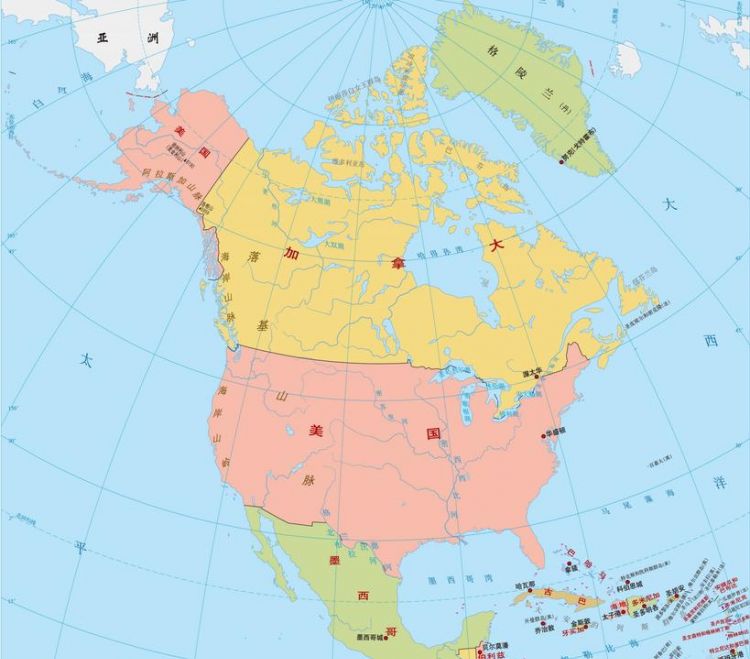 中北美及加勒比海地区国家