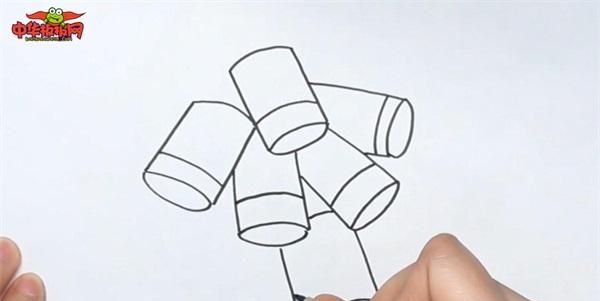 春节鞭炮简笔画,儿童放鞭炮简笔画?图11