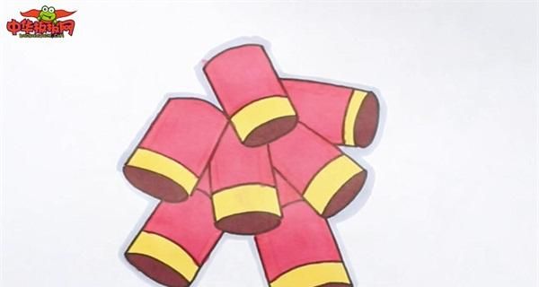 春节鞭炮简笔画,儿童放鞭炮简笔画?图9