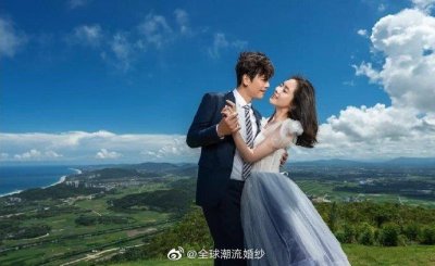 ​于晓光秋瓷炫的婚纱照，爱情最美的样子。