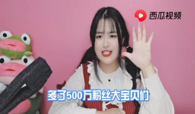 ​西瓜视频创作人，位居手工领域第一名，暴涨500w粉只用一年