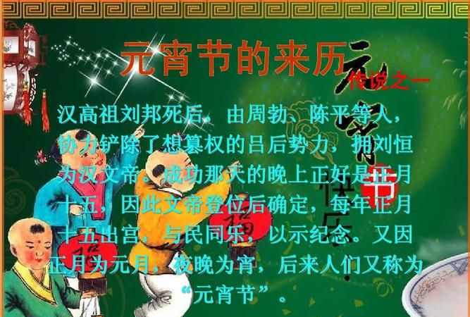 元宵节的来历和传说简要介绍