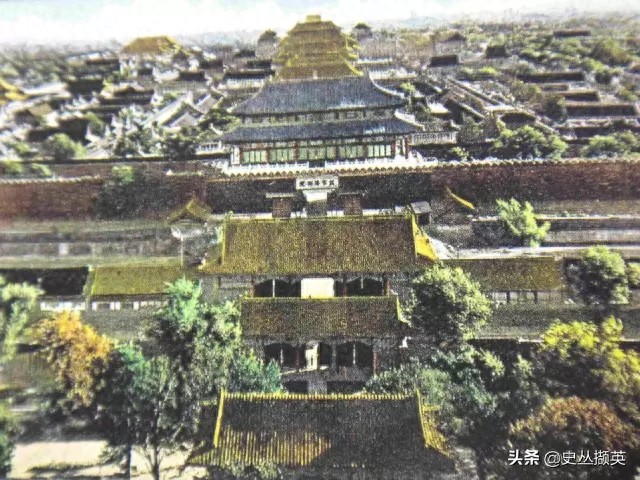 罕见的清末北京城老照片：图七是中南海紫光阁