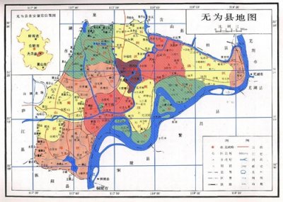 ​巢湖无为 芜湖无为 无为市地图赏析