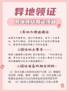 ​新人异地结婚领证，你知道如何办理吗？