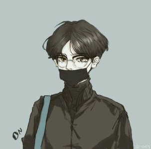 ​分享一波带口罩的漫画男头像