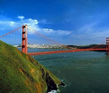 ​世界醉美跨海大桥之一.旧金山金门大桥