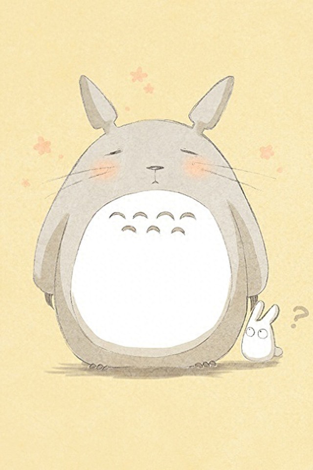 壁纸|第九弹——龙猫,这么萌的龙猫,躺在上面睡觉一定很舒服