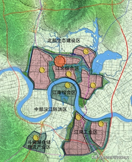 高清!湖南省常德市城市总体规划图,常德人收藏了
