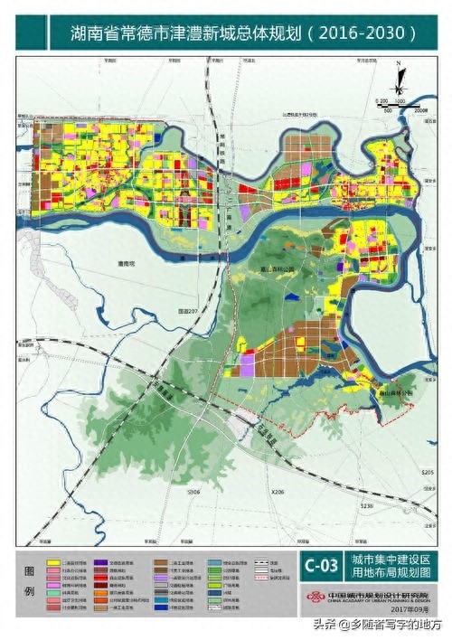 高清!湖南省常德市城市总体规划图,常德人收藏了