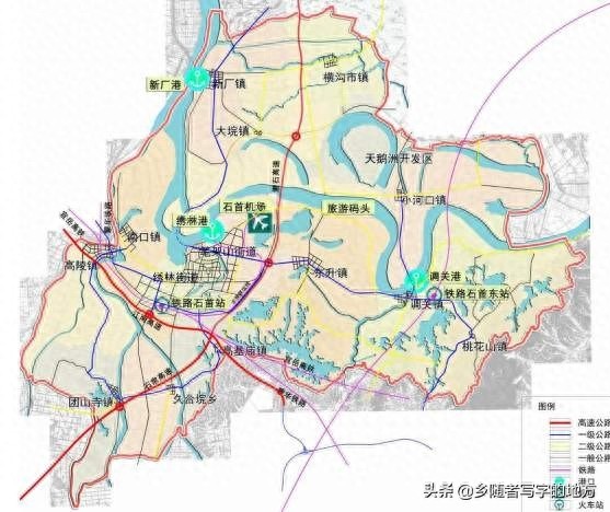 高清!湖南省常德市城市总体规划图,常德人收藏了