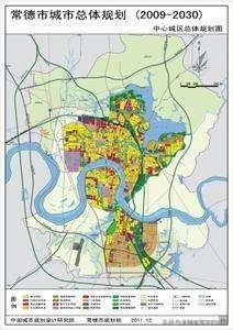 高清!湖南省常德市城市总体规划图,常德人收藏了