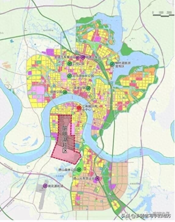 高清!湖南省常德市城市总体规划图,常德人收藏了