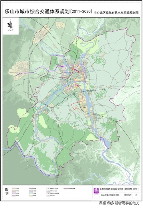 高清!四川省乐山市城市总体规划图,乐山人收藏了