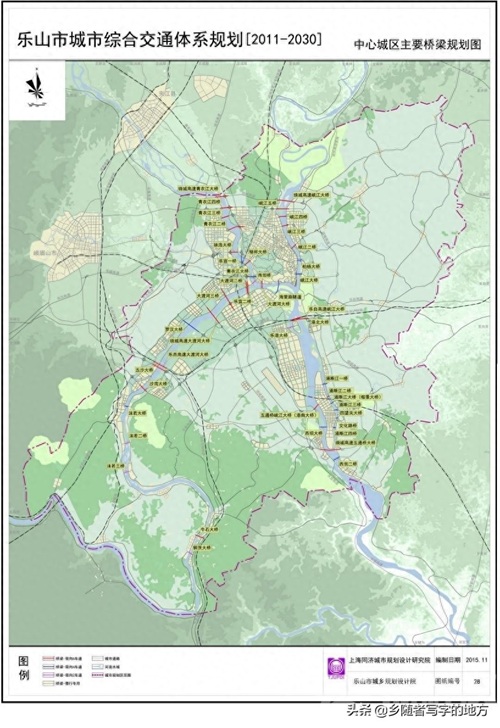 高清!四川省乐山市城市总体规划图,乐山人收藏了