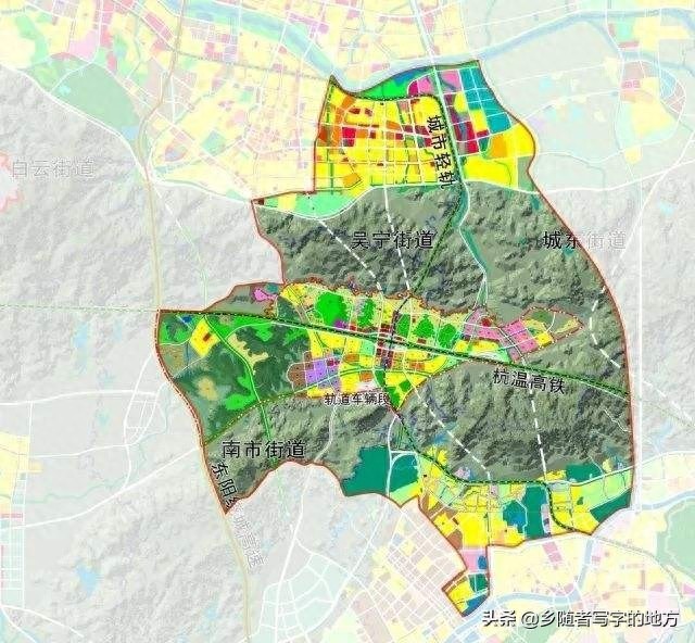 高清!浙江省东阳市城市总体规划图,东阳人收藏了