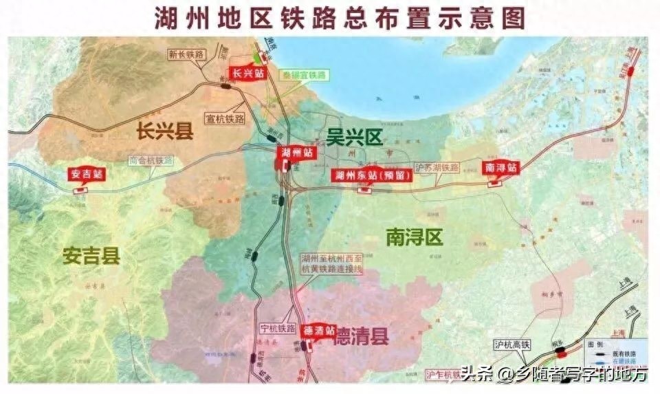 高清!浙江省湖州市城市总体规划图,湖州人收藏了