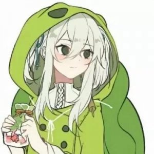​绿色 动漫 女生头像