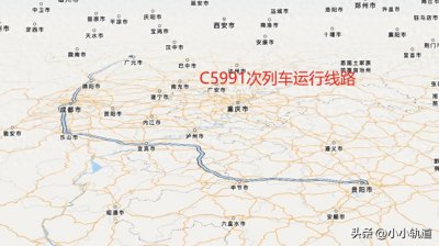 ​广元至贵阳动车，C5991次列车耗时6小时2分钟，途经成都
