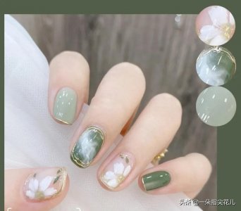 ​分享10款短指甲花卉美甲，清新又可爱，一定要试试