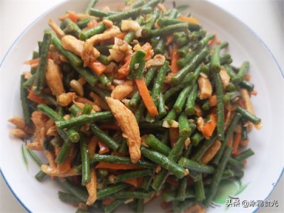 ​家常炒长豇豆多加这一步，鲜香入味，营养又好吃