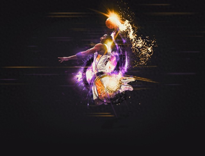 美如画的科比壁纸！这个做手机电脑桌面也是极好的！