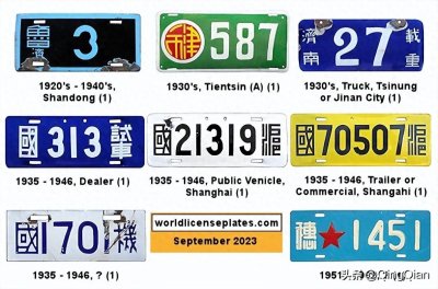 ​我国历年车牌，你可以认出几个？