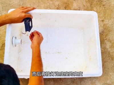 ​用废弃泡沫箱制作小鸡孵化器